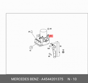 Гидроагрегат, тормозная система A 454 420 13 75 MERCEDES BENZ