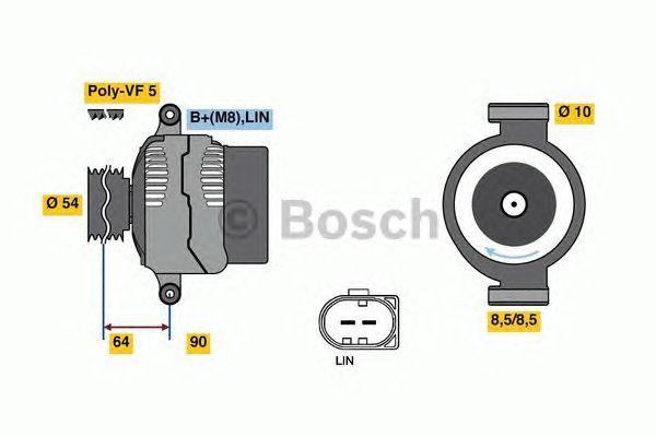 Генератор 0121715008 BOSCH