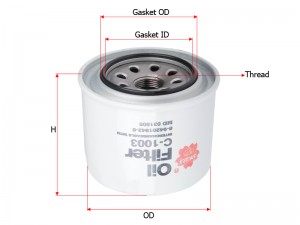 Фильтр масляный двигателя C1003 SAKURA