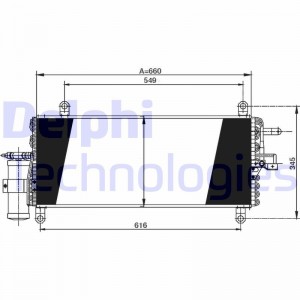 Конденсатор, кондиционер TSP0225171 DELPHI
