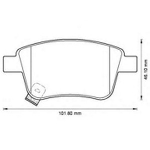 Комплект тормозных колодок, диско 572516B BENDIX JURID