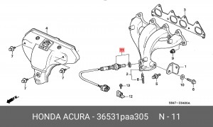 Лямбда-зонд 36531PAA305 HONDA