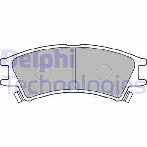 Комплект тормозных колодок, диско LP1502 DELPHI