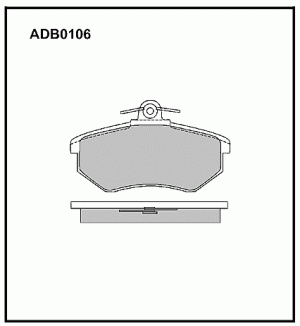 Колодки тормозные дисковые ADB0106 ALLIED NIPPON