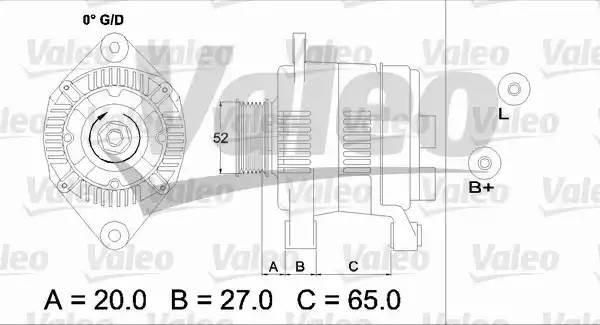 Генератор 437141 VALEO PHC