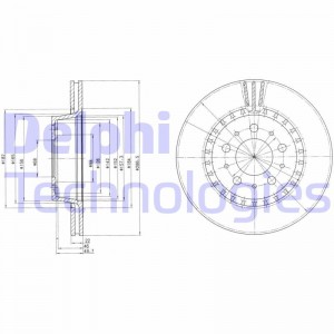 Тормозной диск BG2426 DELPHI