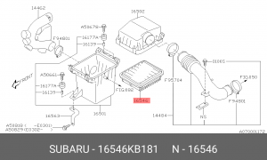 Деталь 16546KB181 SUBARU