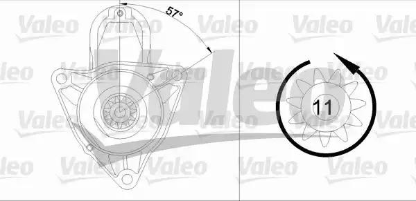 Стартер 455628 VALEO PHC