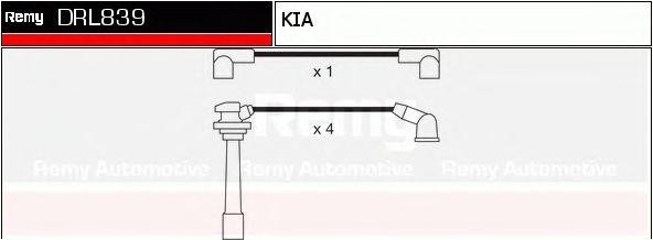 Ккомплект проводов зажигания DRL839 DELCO REMY