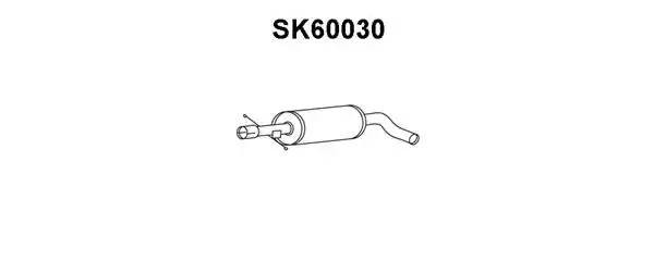 Предглушитель выхлопных газов SK60030 VENEPORTE