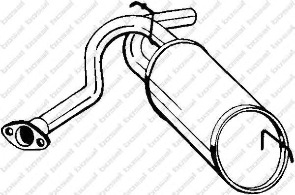 Глушитель выхлопных газов конечный 229755 BOSAL
