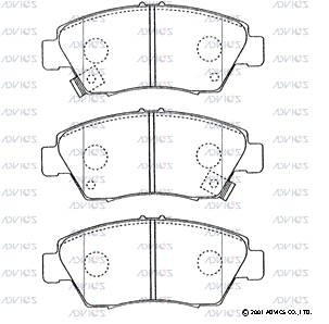Колодки тормозные дисковые SN421P ADVICS