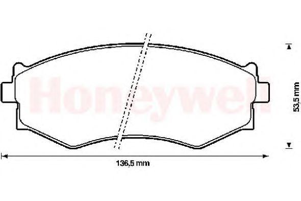 Комплект тормозных колодок, диско 572338B BENDIX JURID