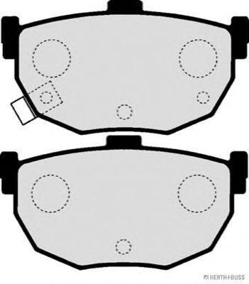 Колодки тормозные дисковые J3610508 H B JAKOPARTS NIPPARTS