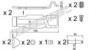 Комплектующие, колодки дискового тормоза KIT016 TRUSTING