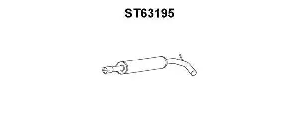 Предглушитель выхлопных газов ST63195 VENEPORTE