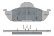 Комплект тормозных колодок, диско SP244 SCT