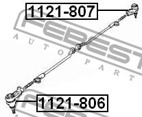 Наконечник рулевой тяги 1121-807 FEBEST