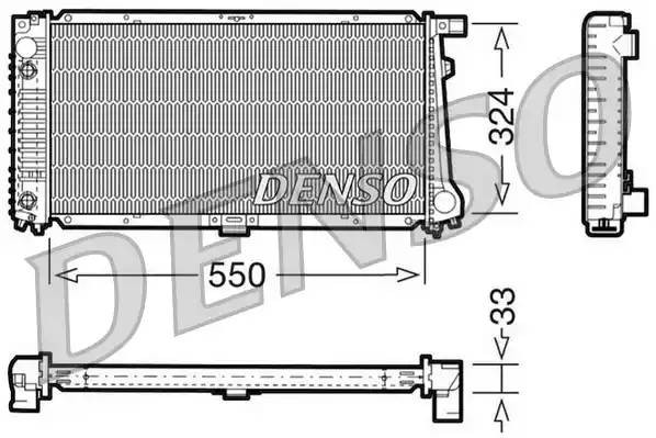 Радиатор, охлаждение двигател DRM05059 DENSO