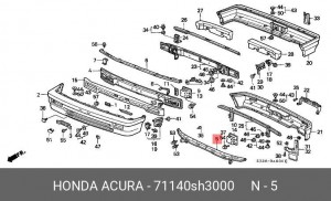 Носитель, буфер 71140SH3000 HONDA