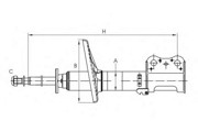 Амортизатор Z3087L SCT