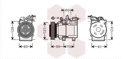 Компрессор, кондиционер 8200K138 VAN WEZEL