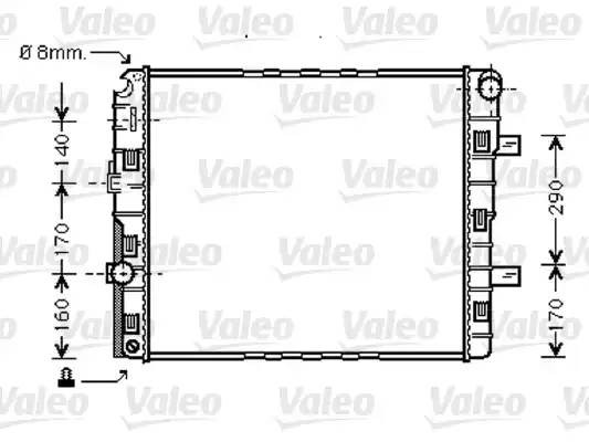 Радиатор, охлаждение двигател 733422 VALEO PHC