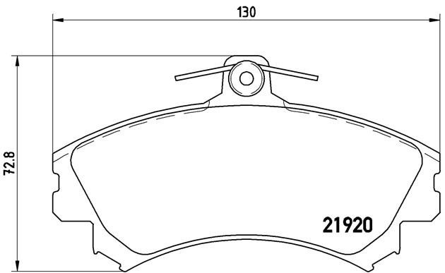 Комплект тормозных колодок, диско P50055 BREMBO
