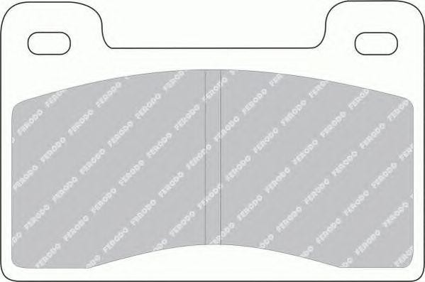 Комплект тормозных колодок, диско FSL461 FERODO