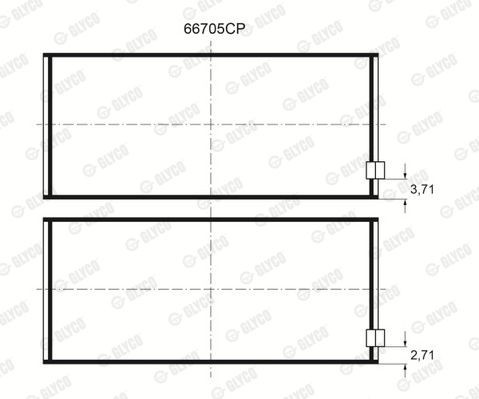 Подшипник 66705CP GLYCO