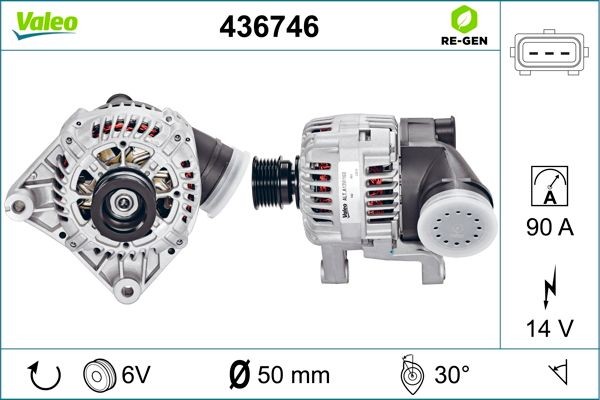 Генератор 436746 VALEO PHC