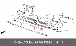 Винт крепления 93903453G0 HONDA