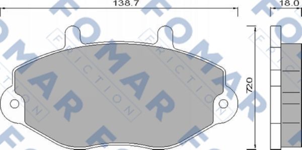 Колодки тормозные дисковые 51486481 ROULUNDS BRAKING