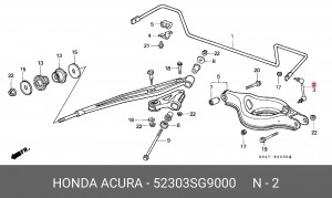 Тяга / стойка, стабилизатор 52303SG9000 HONDA