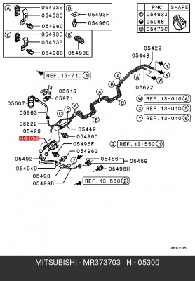 Фильтр топливный MR373703 MITSUBISHI