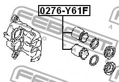 Поршень тормозного суппорта 0276-Y61F FEBEST