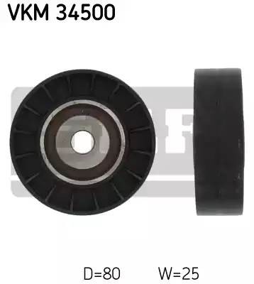 Паразитный / ведущий ролик, поликлиновой ремень VKM 34500 SKF