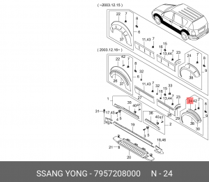 Деталь 7957208000 SSANG YONG