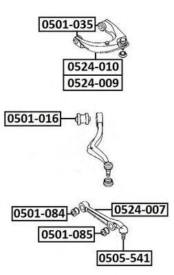 Рычаг подвески 0524-009 ASVA