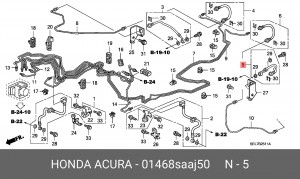 Тормозной шланг 01468SAAJ50 HONDA