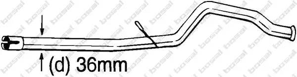 Выпускной трубопровод 889-189 BOSAL