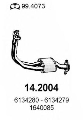 Предглушитель выхлопных газов 142004 ASSO
