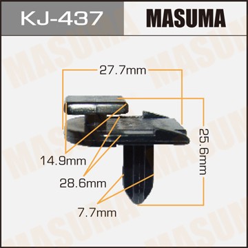 Клипса крепежная KJ437 MASUMA
