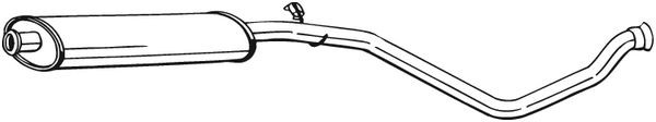 Средний глушитель выхлопных газов 282-693 BOSAL