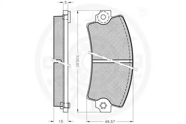 Комплект тормозных колодок, диско 9142VA OPTIMAL