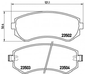 Комплект тормозных колодок, диско P56039 BREMBO