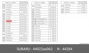 Уплотнительное кольцо, выпускной тр 44022-AA062 SUBARU