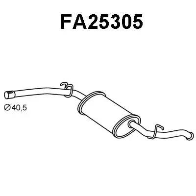 Глушитель выхлопных газов конечный FA25305 VENEPORTE