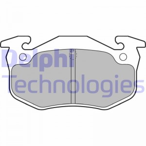 Комплект тормозных колодок, диско LP699 DELPHI
