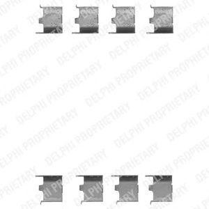 Комплектующие, колодки дискового тормоза LX0147 DELPHI